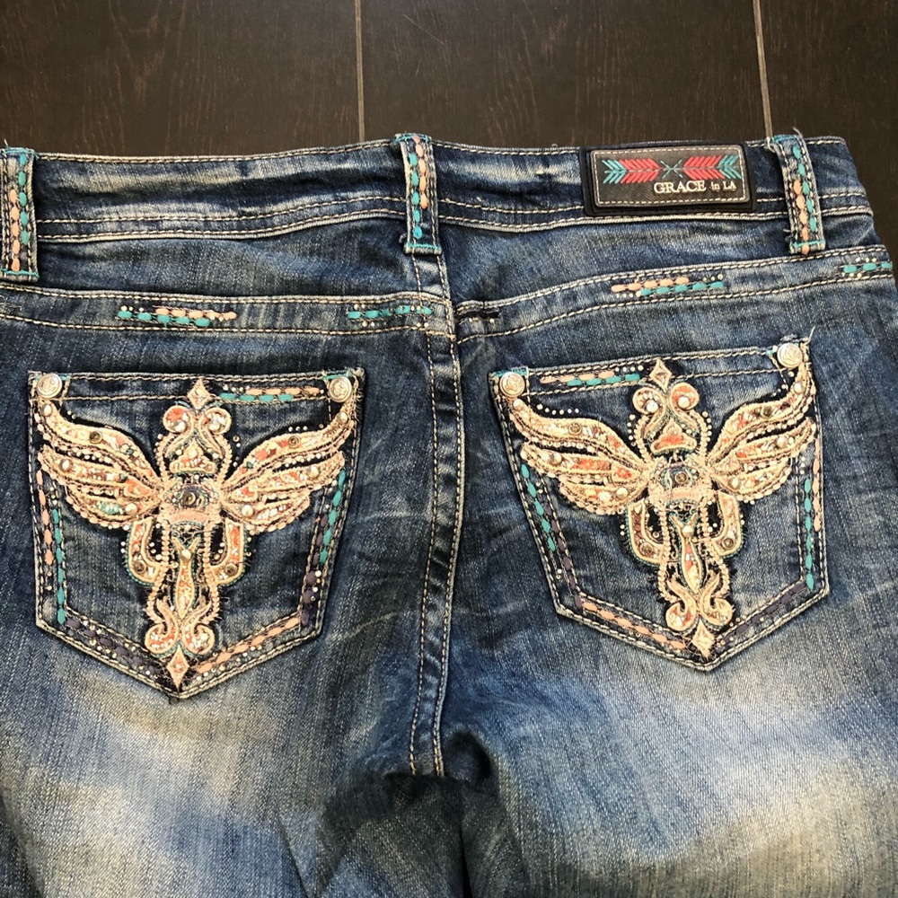 Size 29 Boot Cut Grace in LA designer jeans